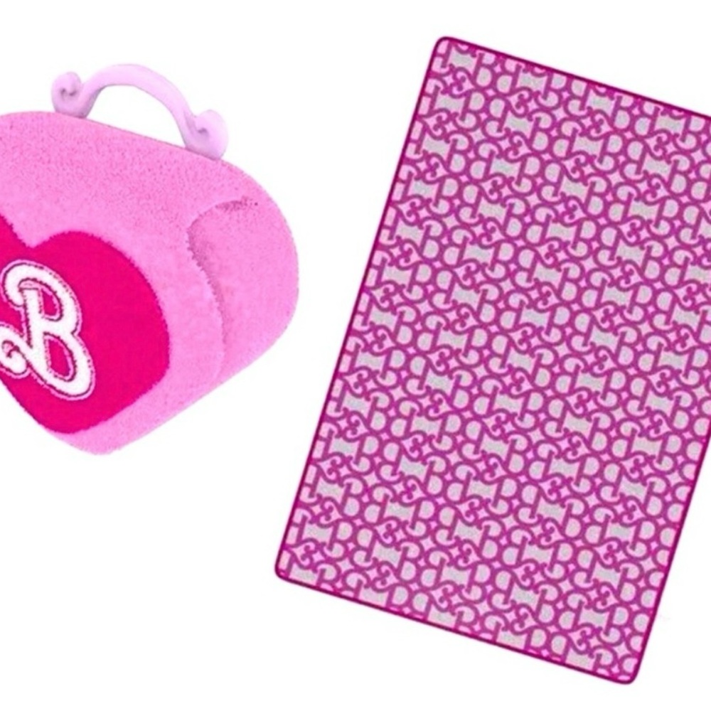 Charming Pink Kids Heart Bag with 'B' Design